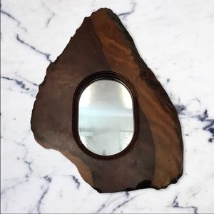 Vintage Live Wood Hangable Mirror
